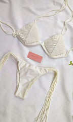 Bikini Full Macrame Amarre Vainilla