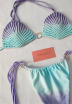 bikini ostras Lila / Turquesa