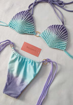 bikini ostras Lila / Turquesa