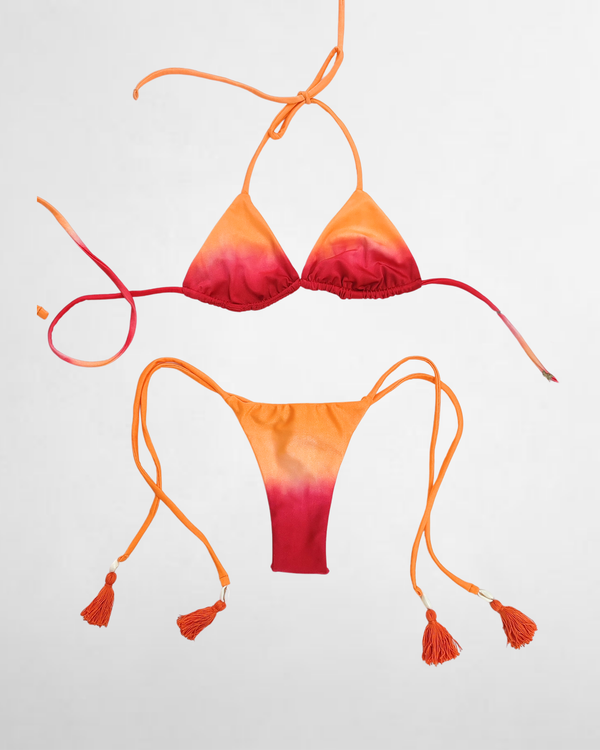 Bikini Almendra Hilo - Naranja / Roja