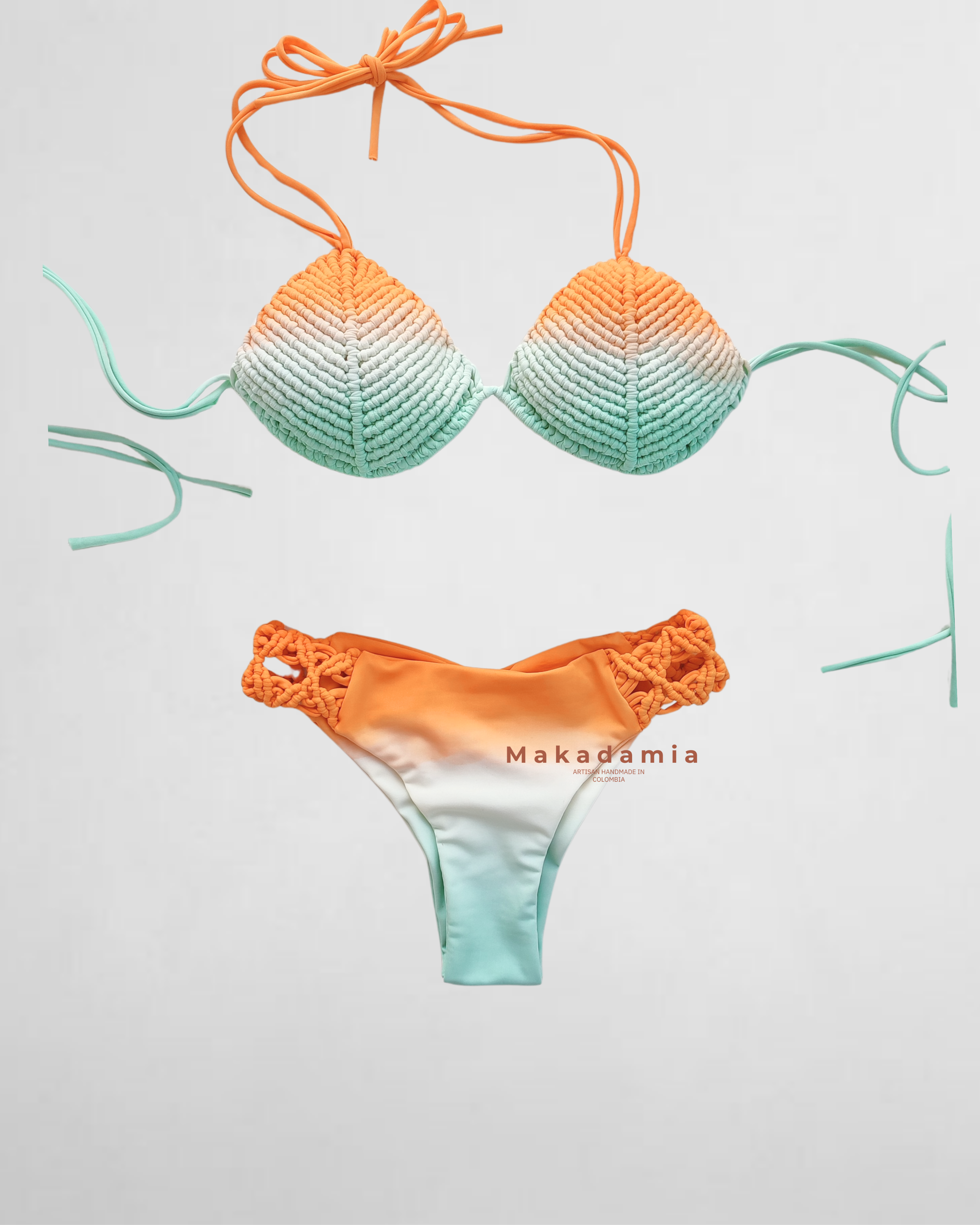 Bikini degradado Naranja / Verdementa