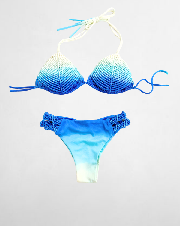 Bikini Degradado - Vainilla / Azul