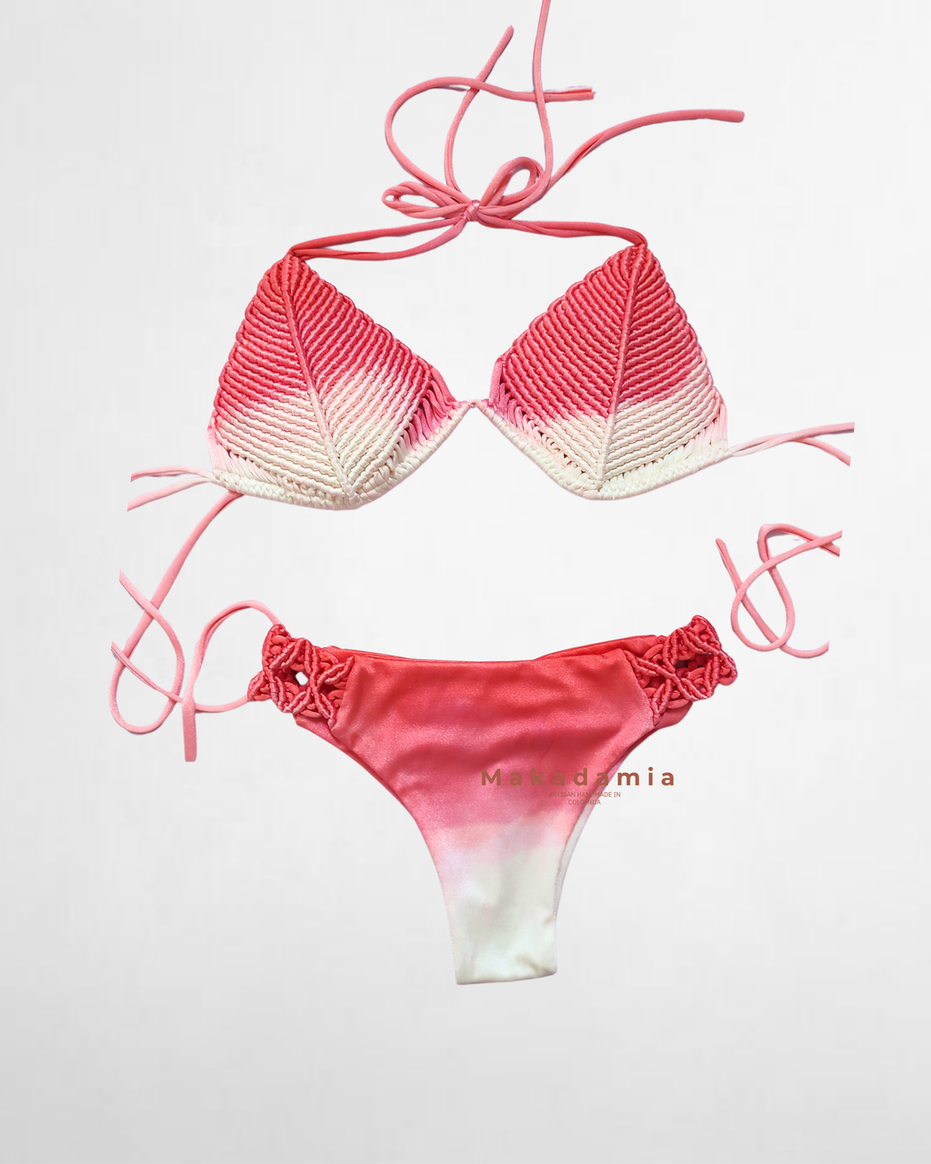 Bikini degradado Vainilla / Coral