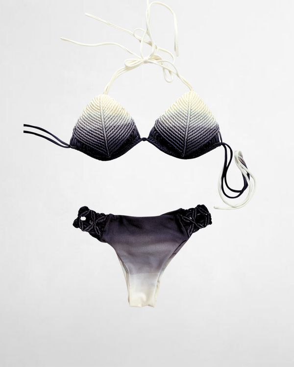 Bikini Degradado - Vainilla / Negro