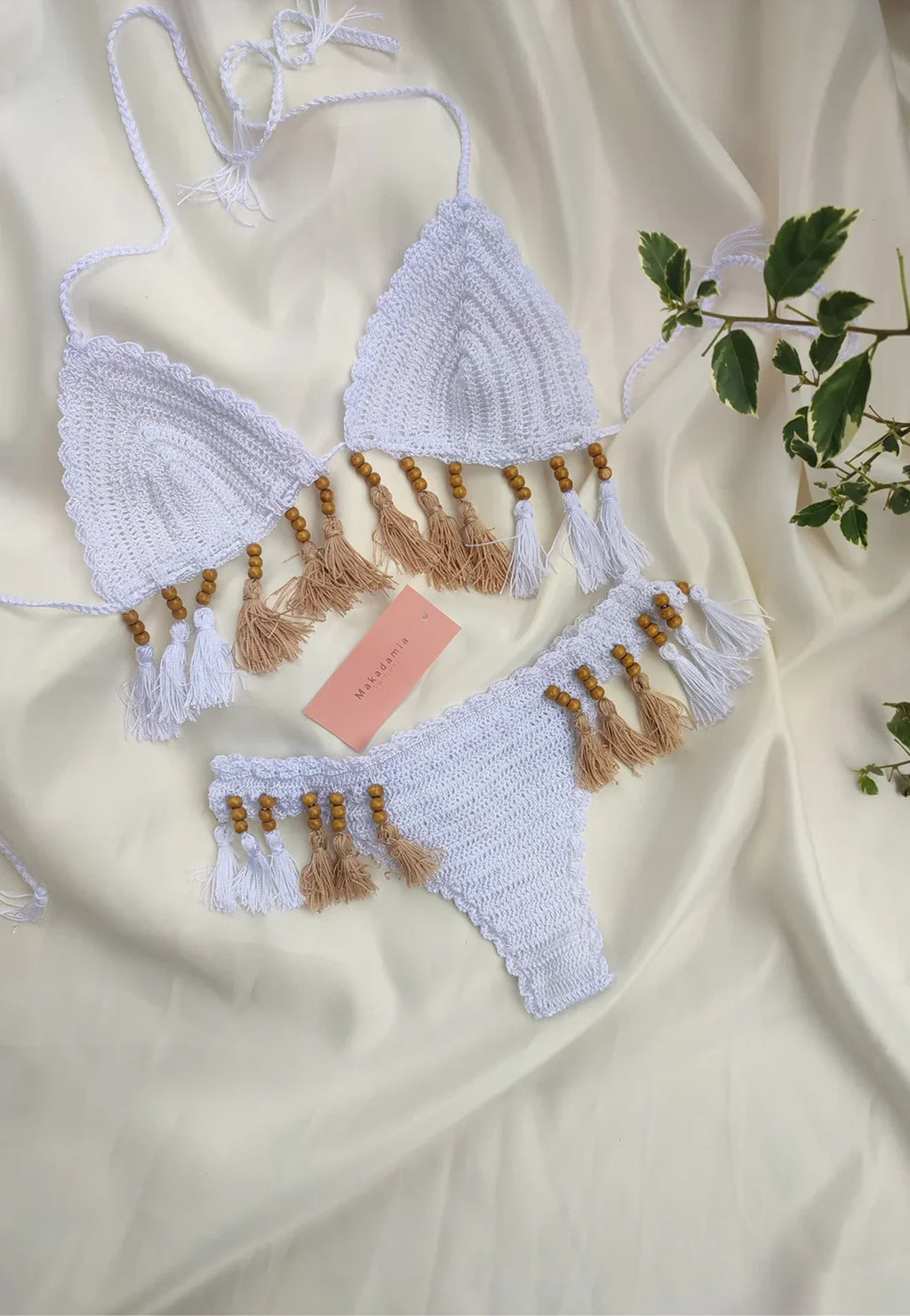 Bikini flecos Blanco