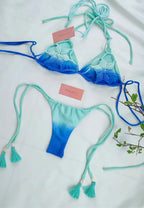 Bikini flor Verde / Azul