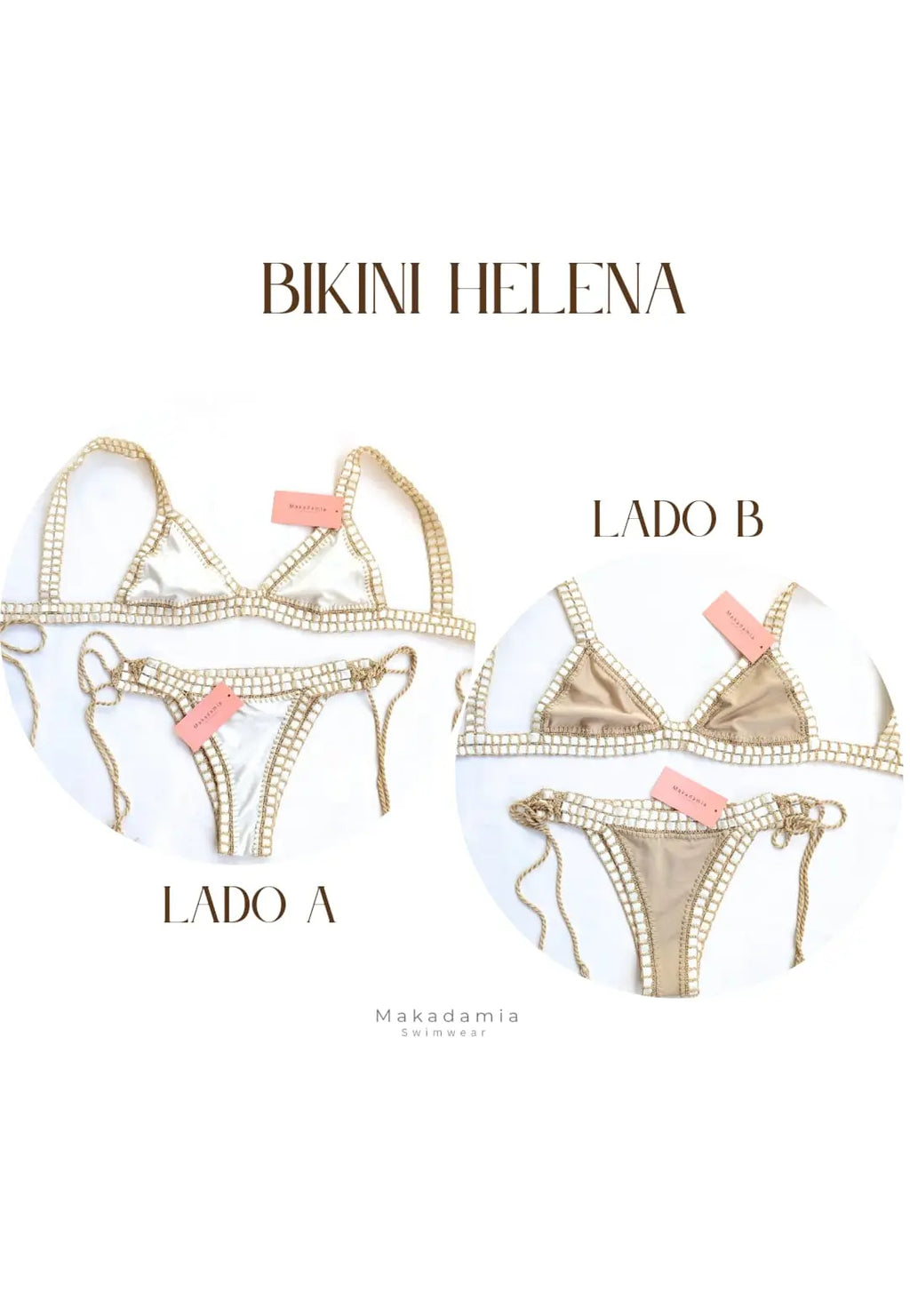 Bikini helena dorado Vainilla