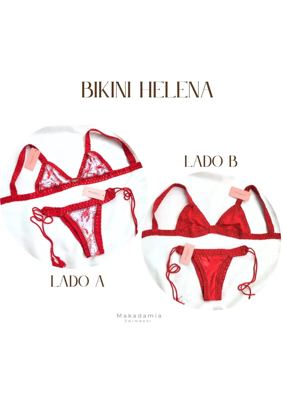 Bikini helena Rojo / Langostino