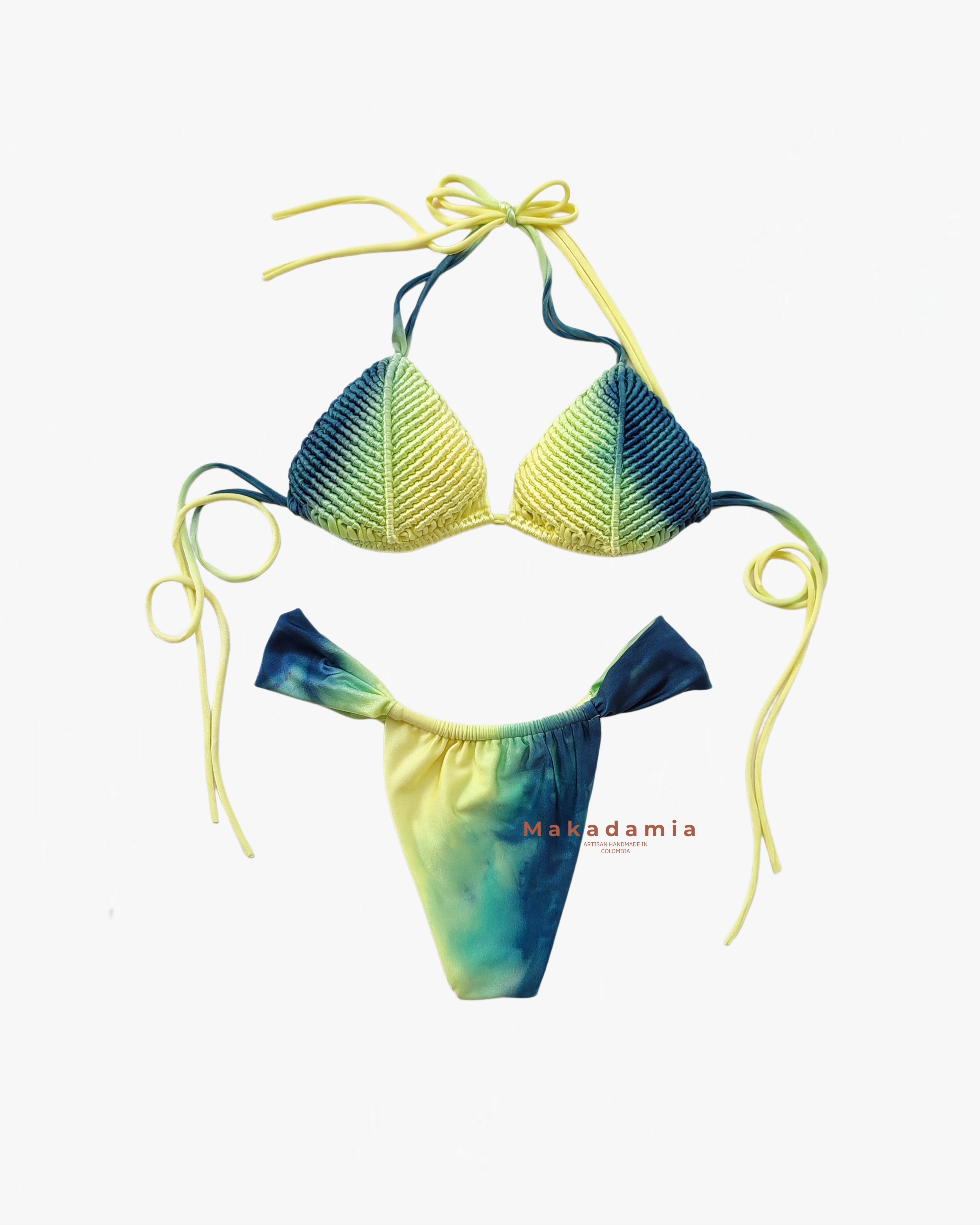 Bikini lazo Degradado amarillo green