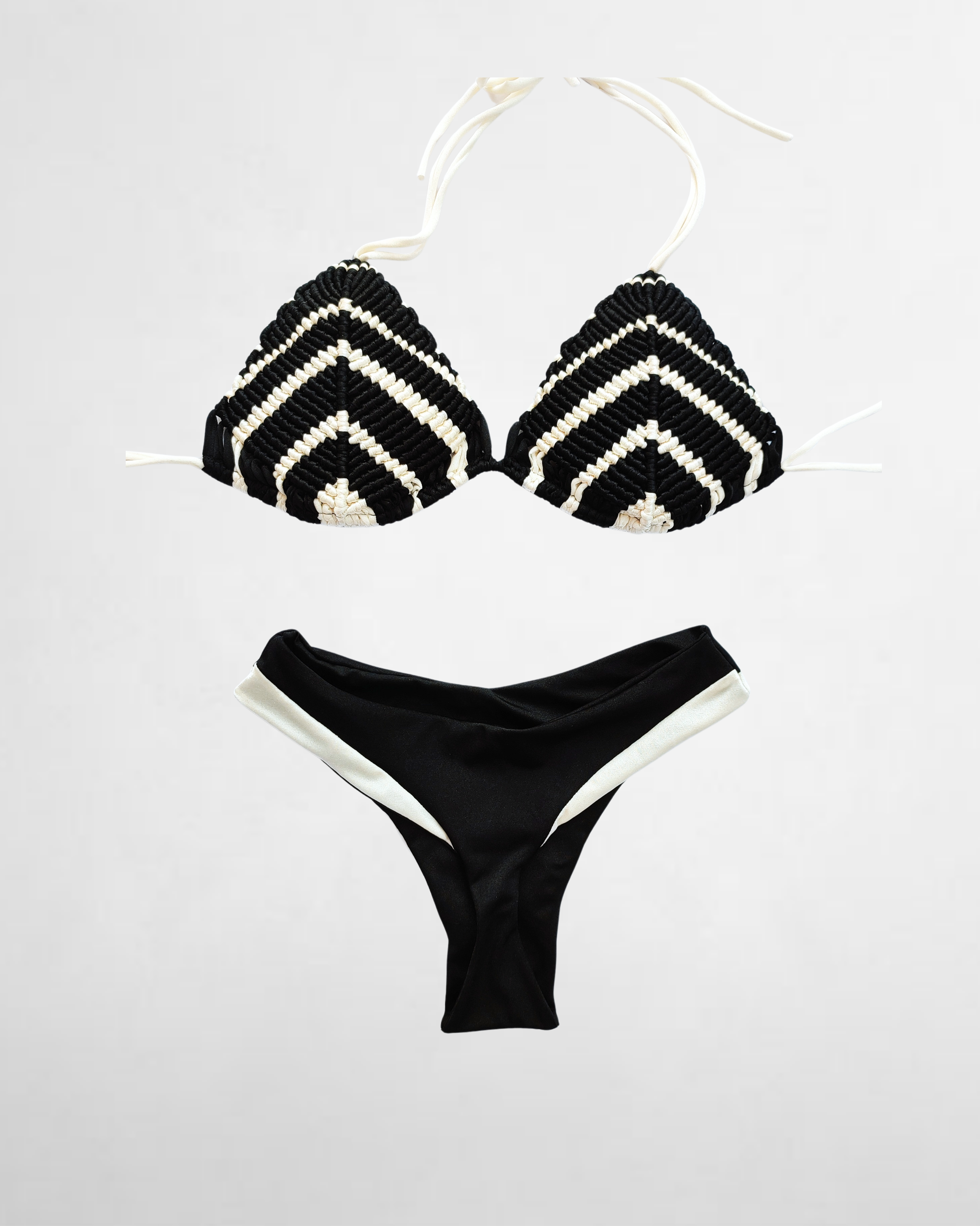 Bikini rayas Negro