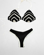Bikini rayas Negro