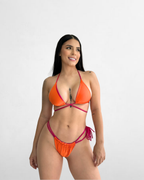 bikini reversible Naranja / Fucsia