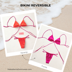 bikini reversible Naranja / Fucsia