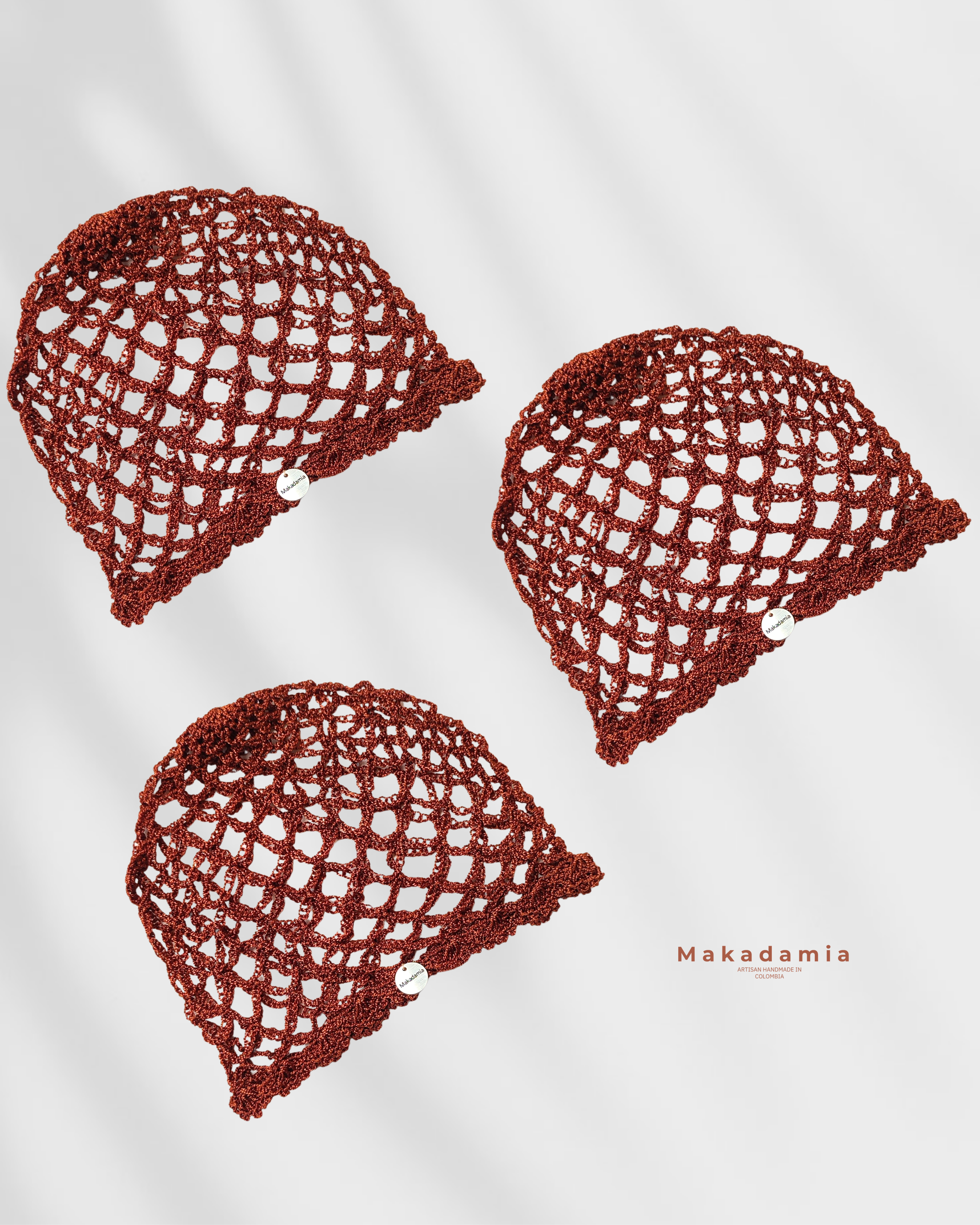 Crochet hat terracota oscuro