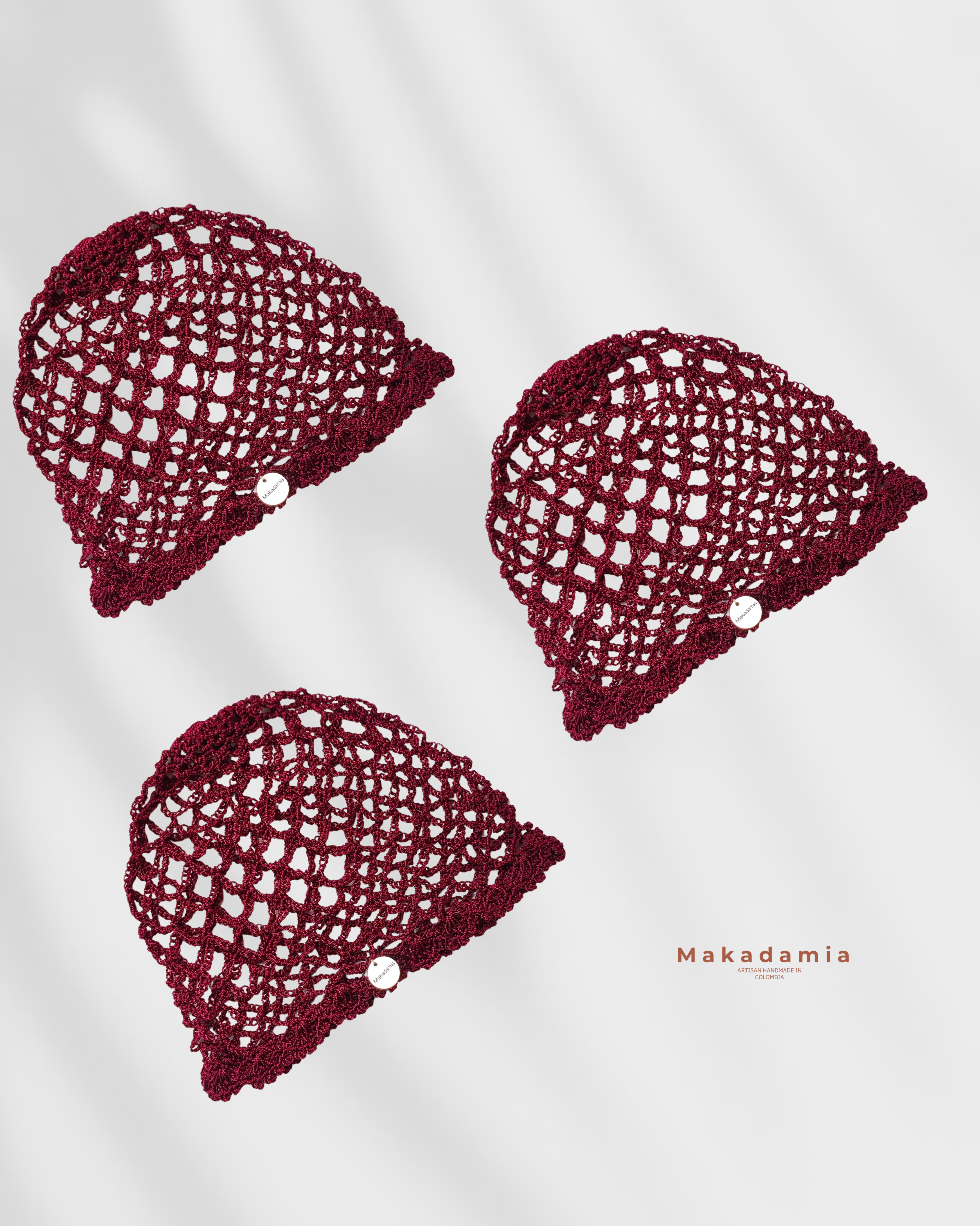 Crochet hat vinotinto