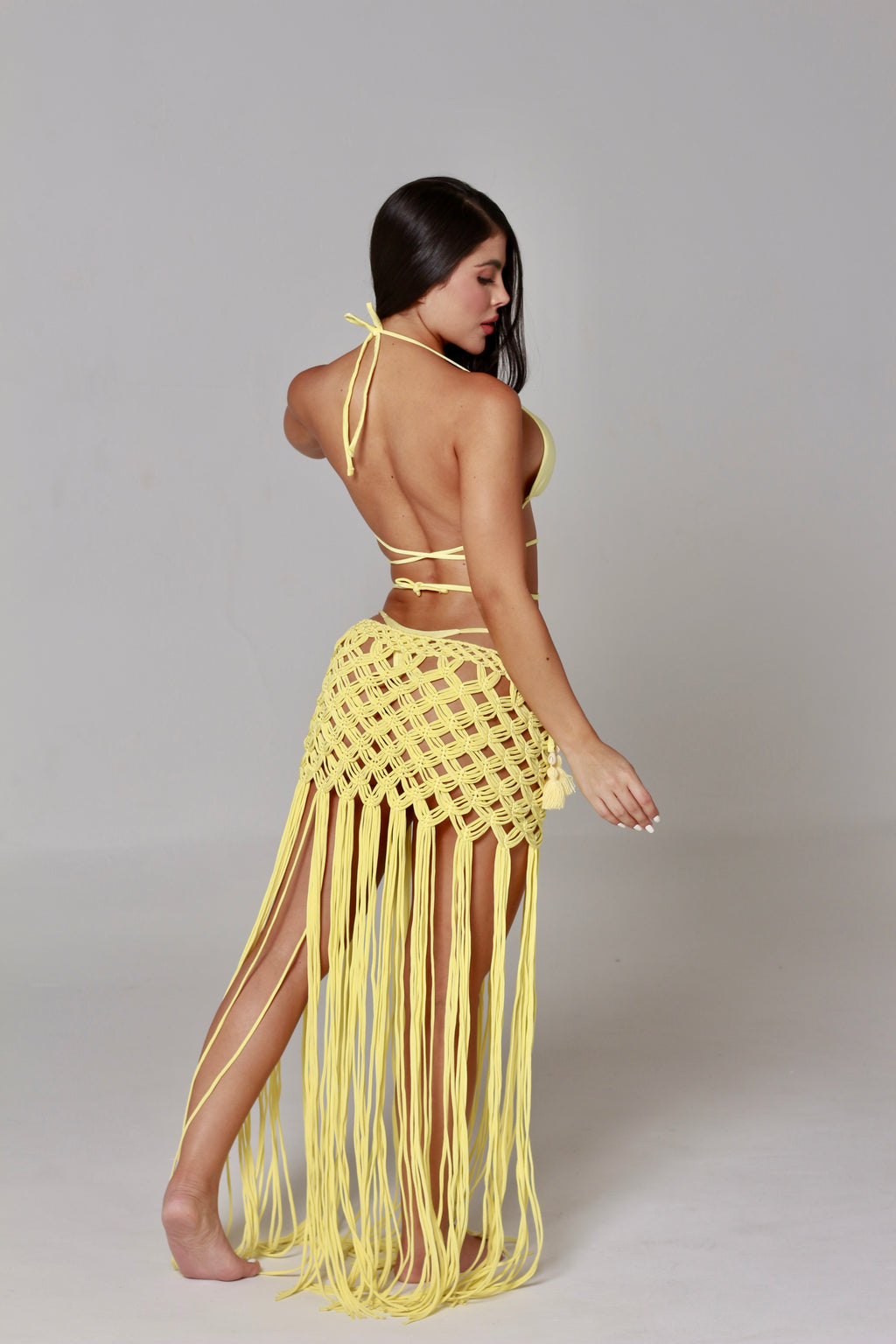 FALDA ESPIGA AMARILLO