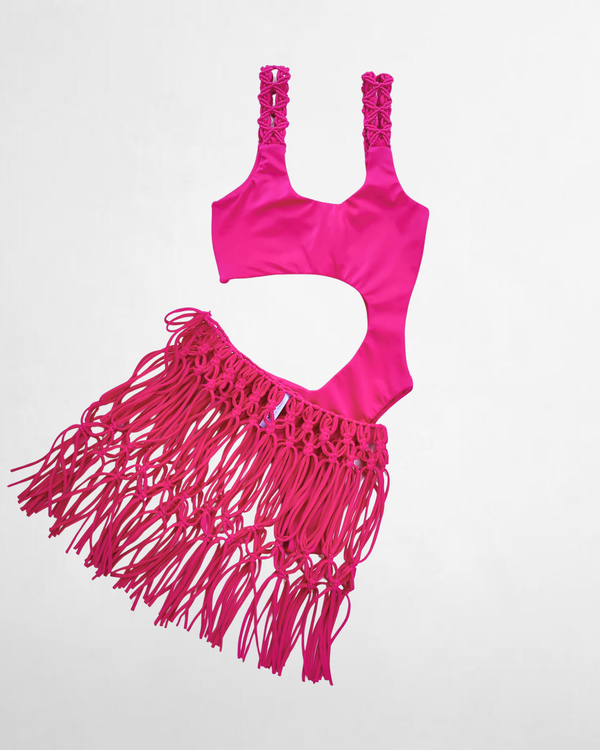 Set Castaña - Fucsia