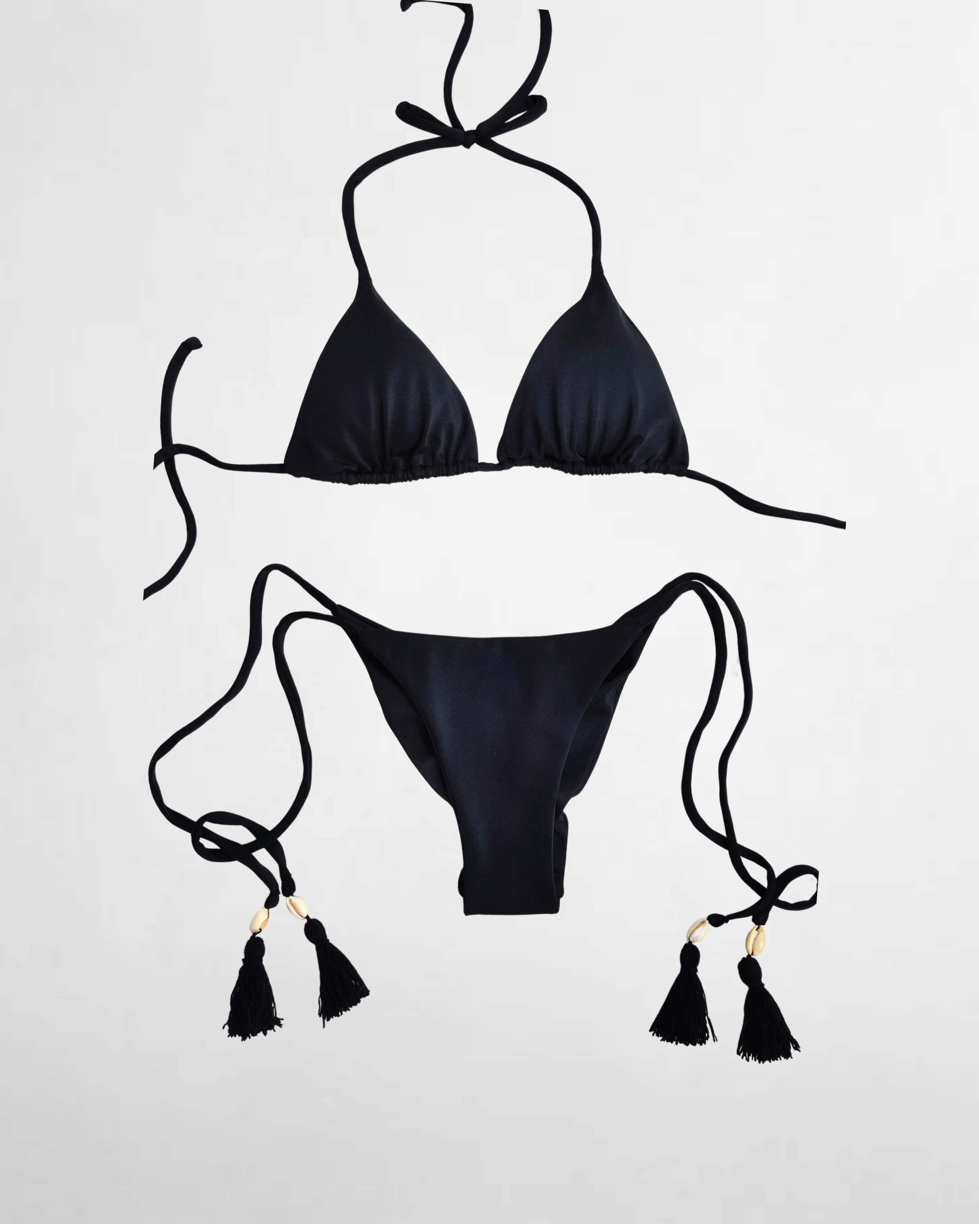 bikini almendra tanga negro