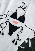 bikini almendras Negro