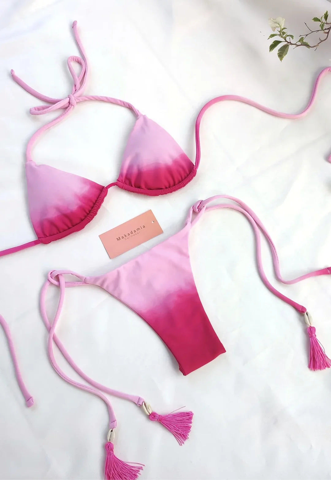 bikini almendras Rosa / Fucsia