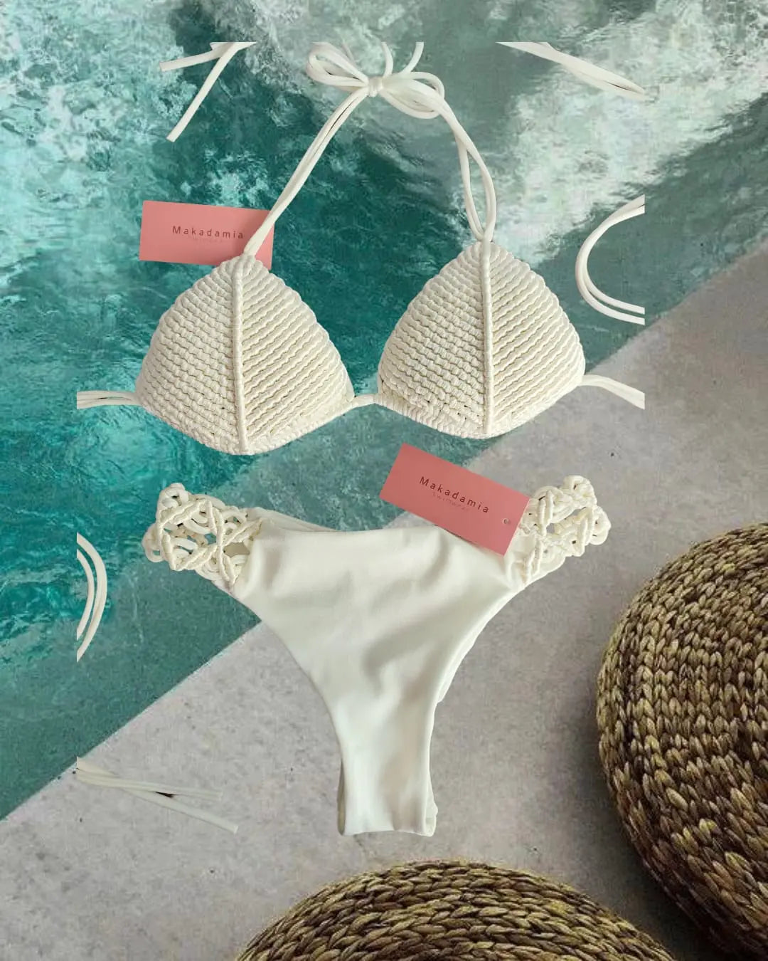 bikini full macrame Vainilla