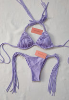 bikini macrame diamante Lila