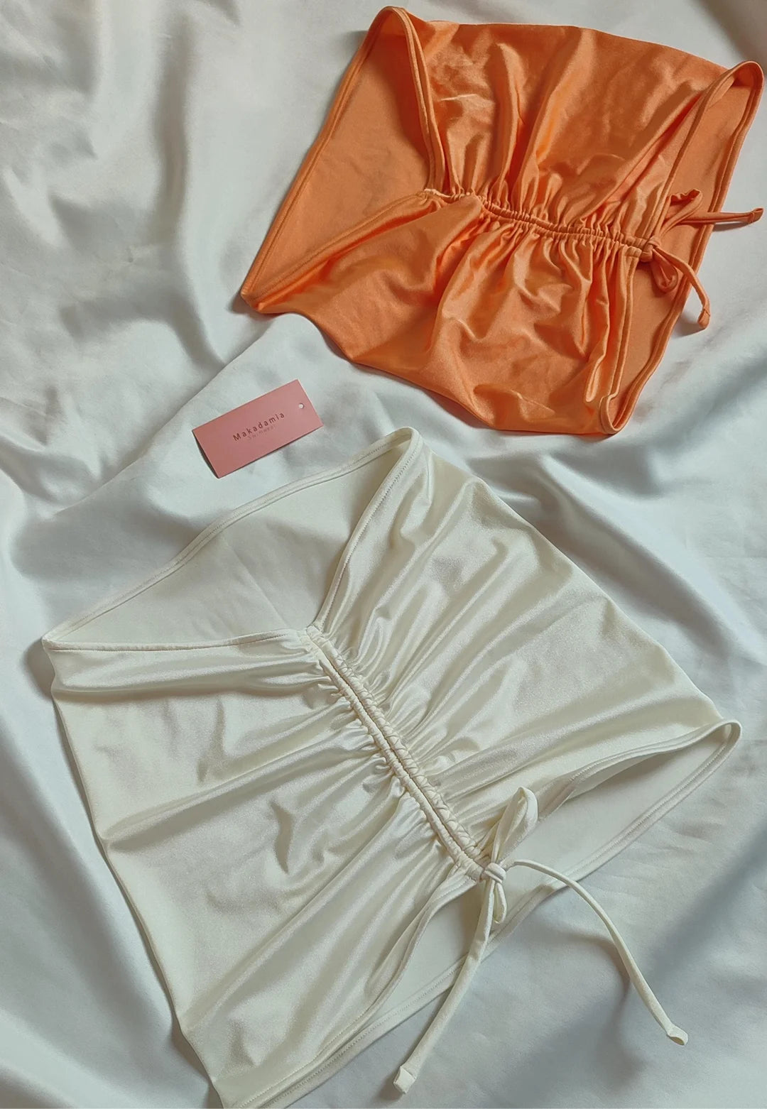 falda basic Vainilla / Naranja