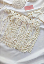 falda corta macrame Vainilla