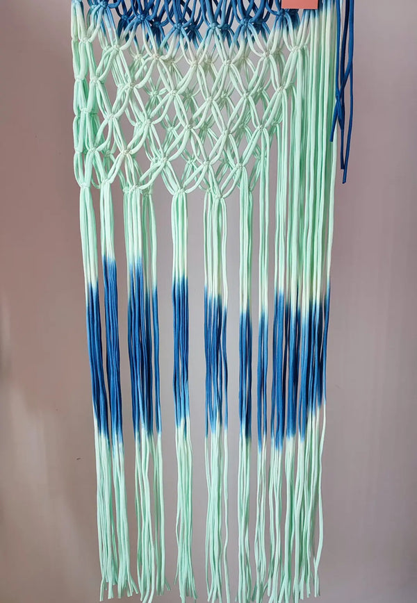 Falda Flor Macramé - Verde / Azul