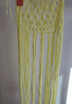 falda flor macrame Amarillo