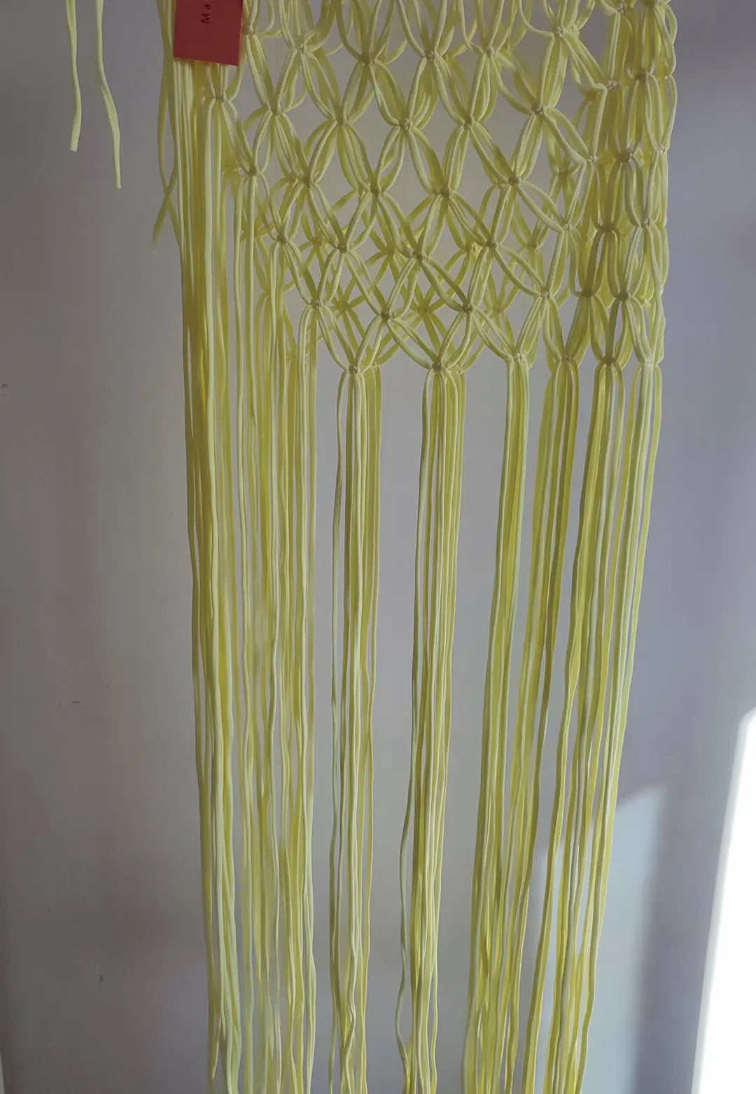 falda flor macrame Amarillo