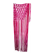 falda flor macrame Fucsia
