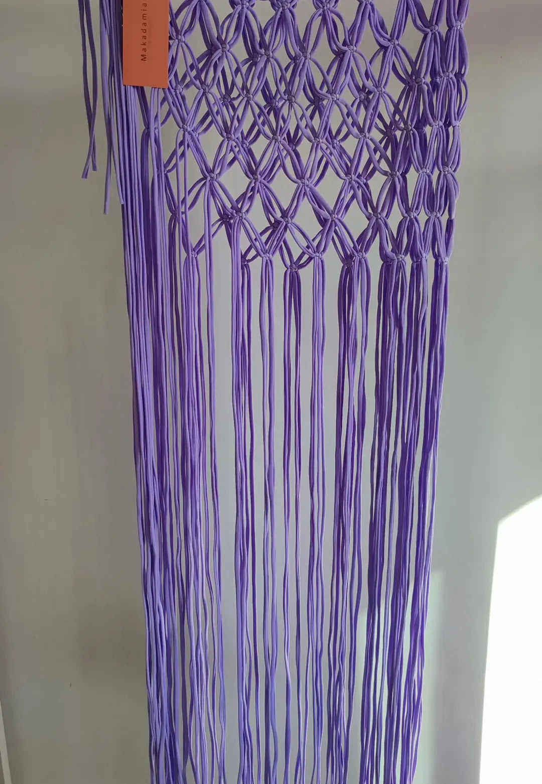 falda flor macrame Lila