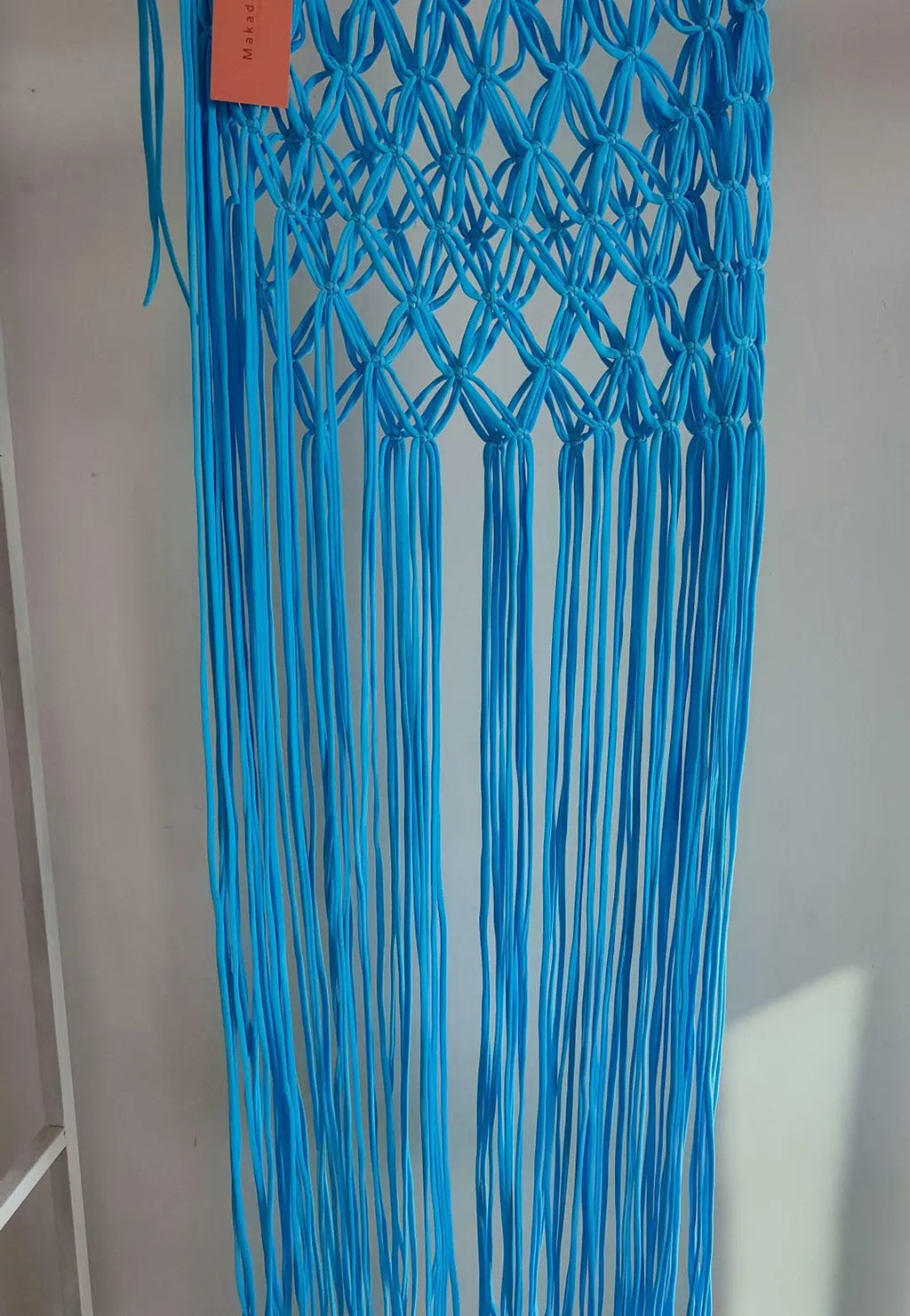 falda flor macrame Turqueza