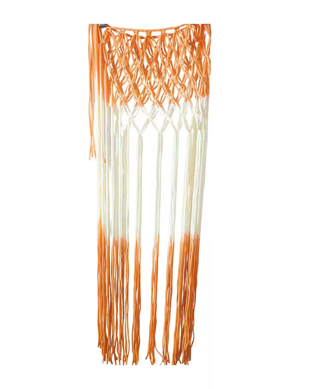 falda flor macrame Vainilla / Naranja