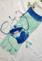 falda flor macrame Verdeazul