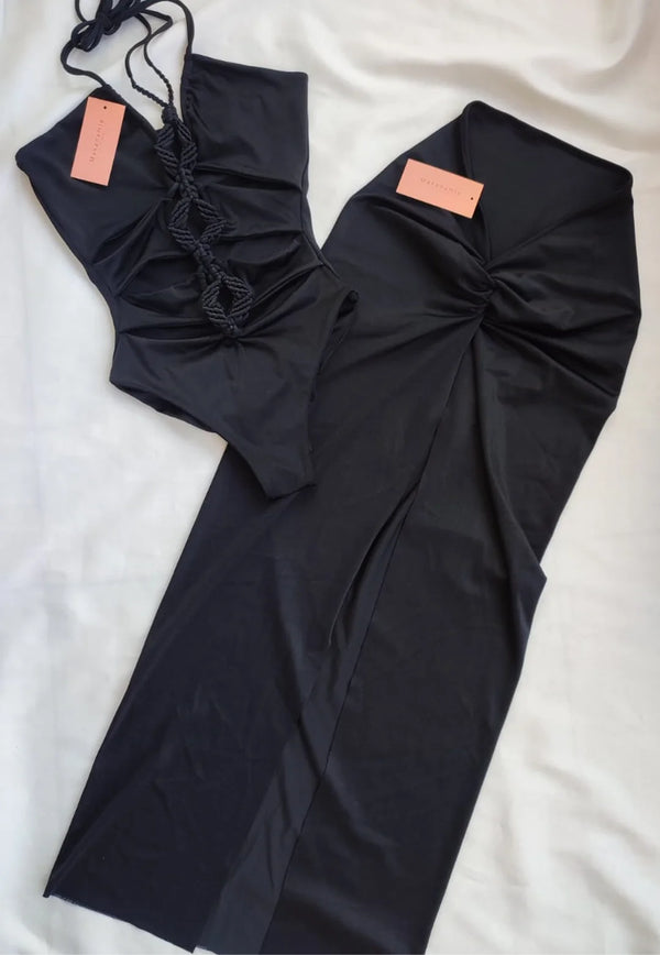 Falda Nudo - Negro