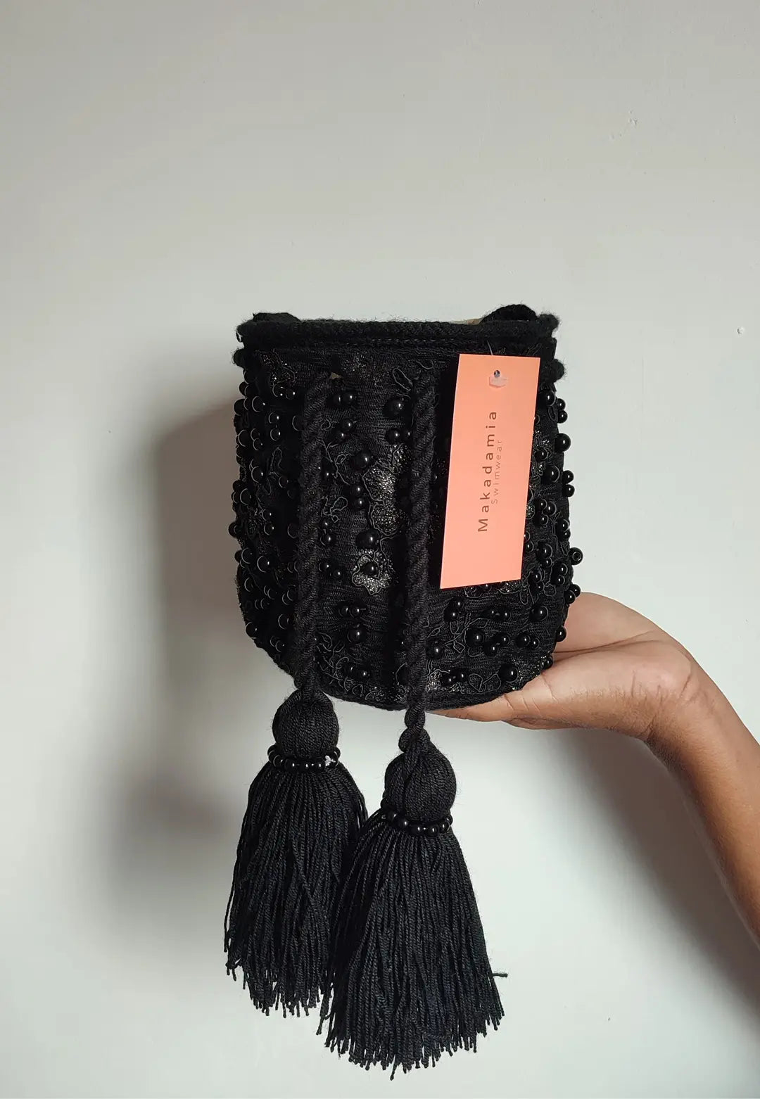 mochila recamada small Negra