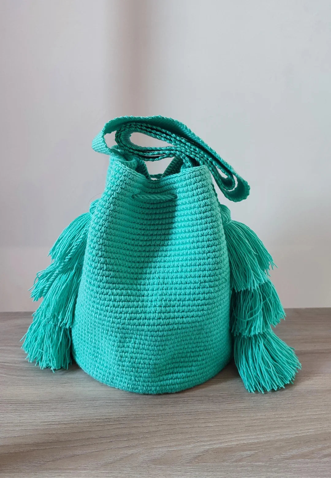 mochila unicolor medium Verde Menta