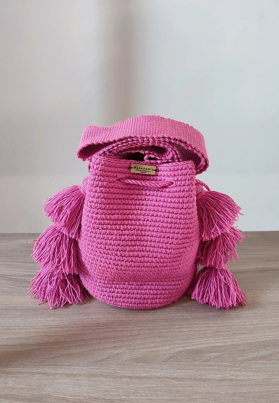 mochila unicolor small Rosa