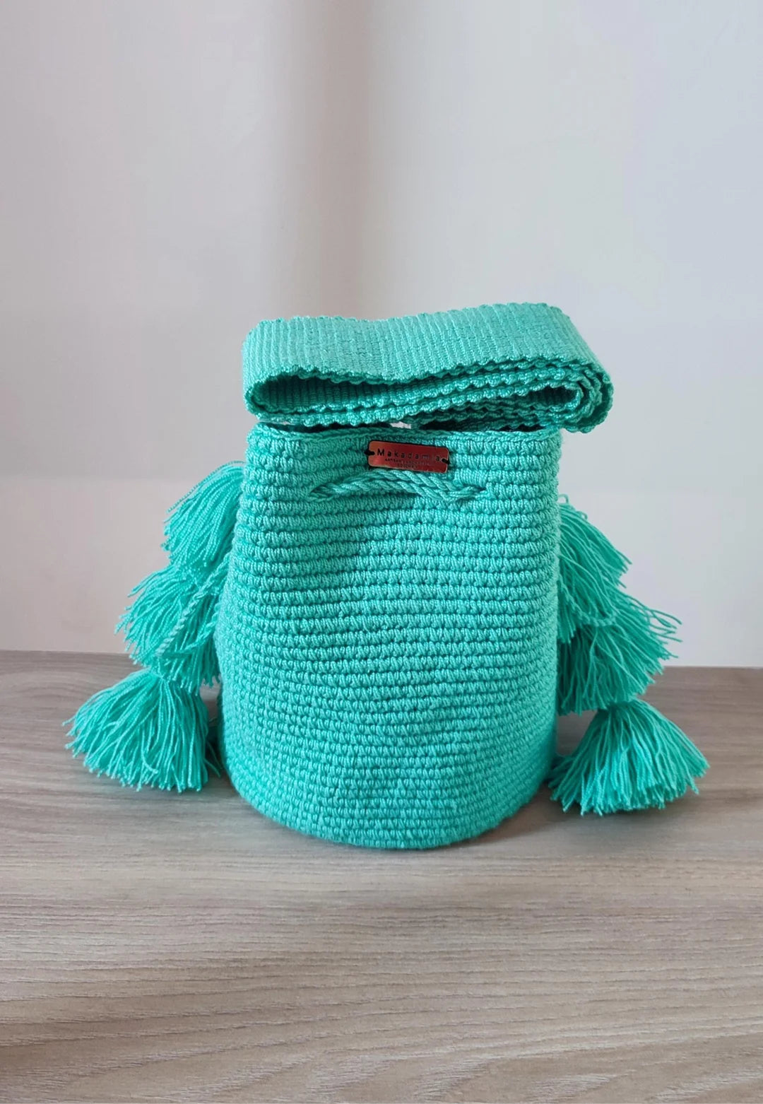 mochila unicolor small Verde Menta