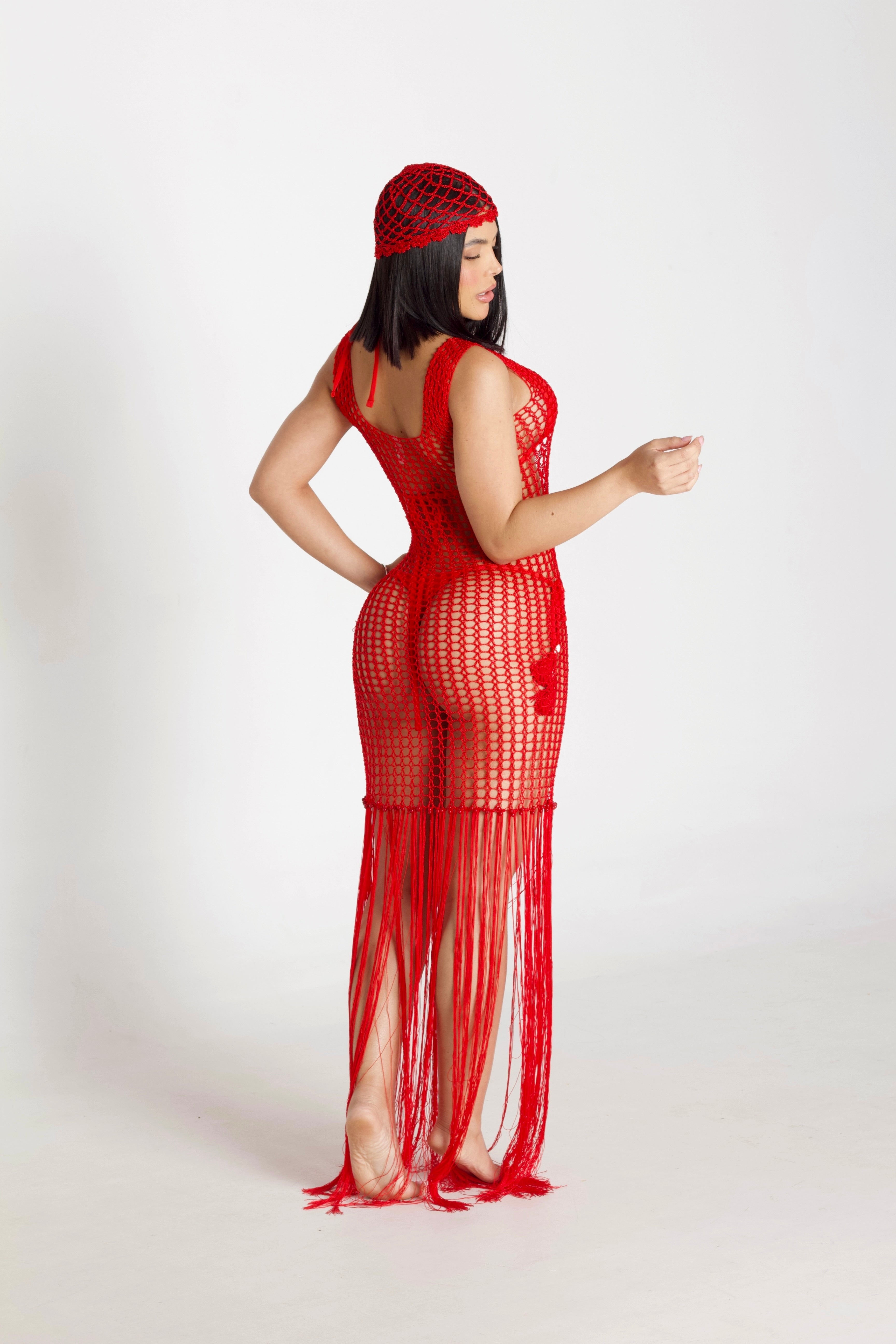 vestido orion Rojo